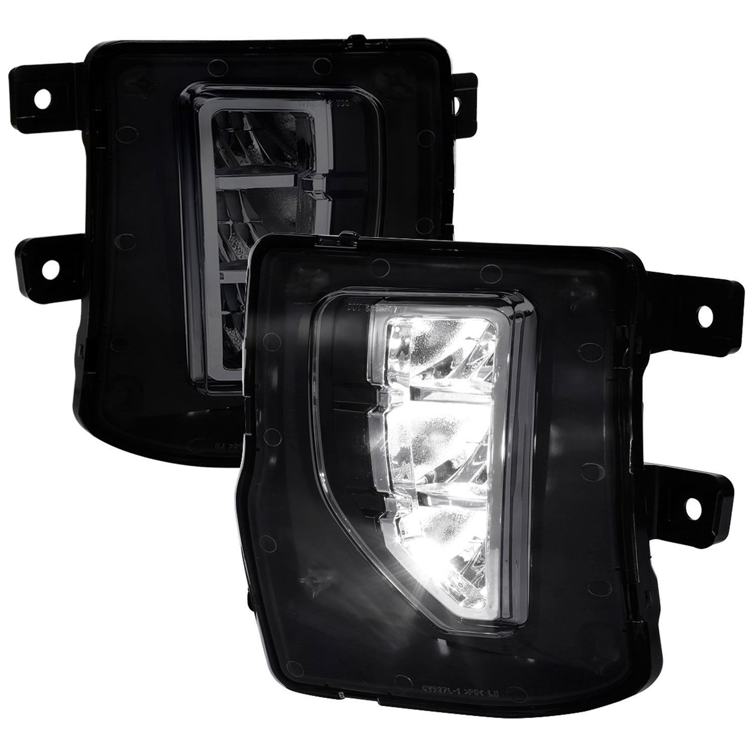 2016-2018 Chevy Silverado 1500 LED Fog Lights Kit Chrome Housing/Smoke Lens