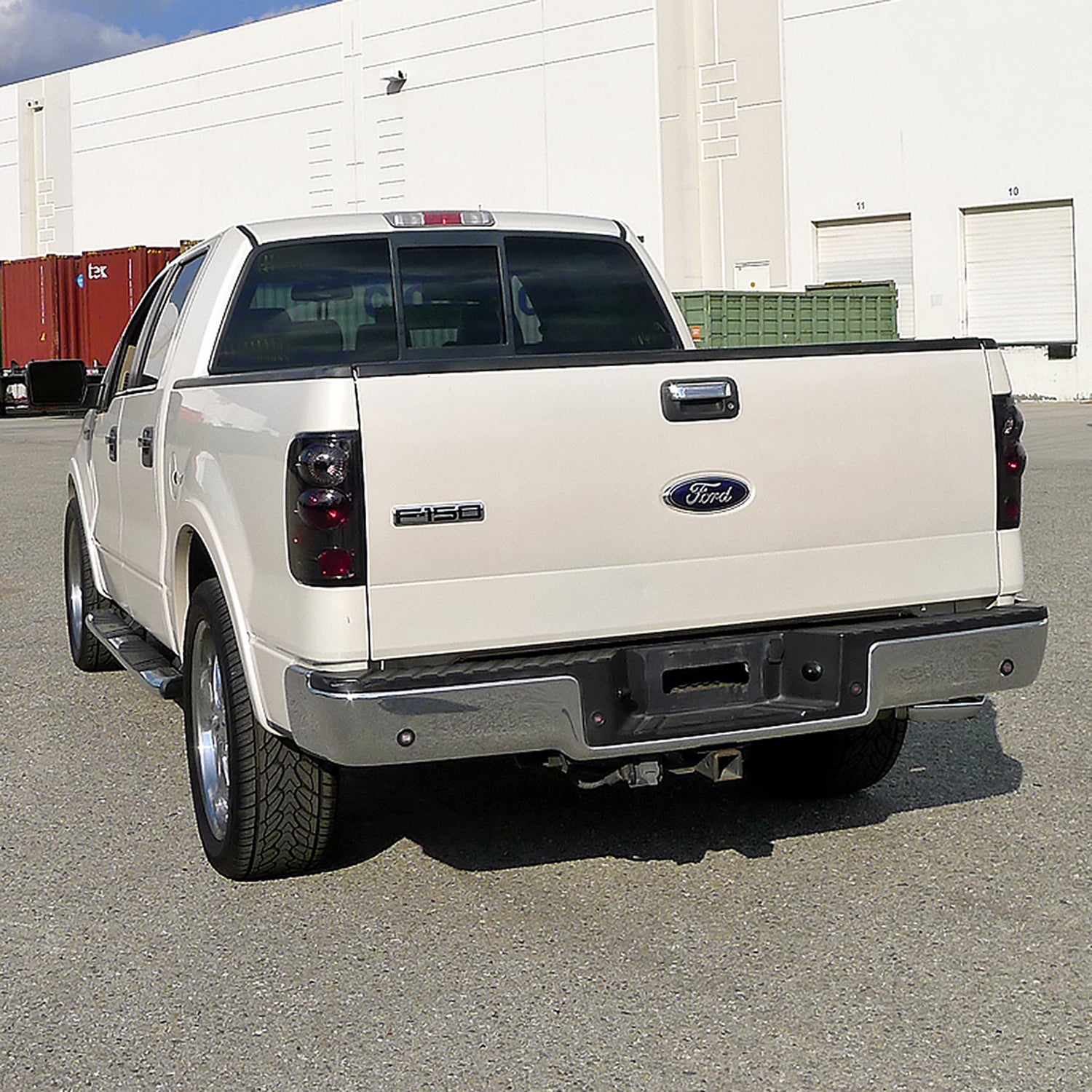 2004-2008 Ford F-150 Styleside Tail Lights Chrome Housing/Smoke Lens