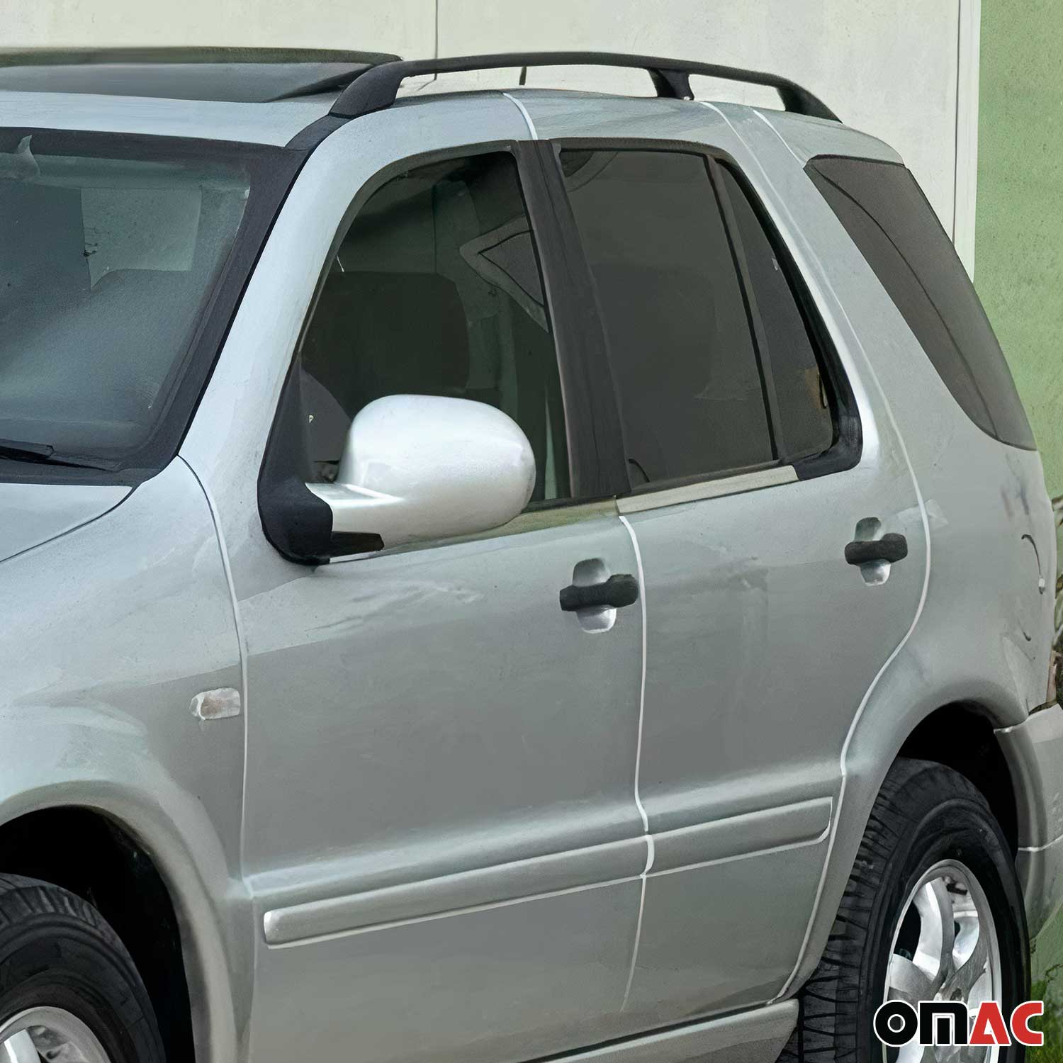 1997-2005 Mercedes M ML Class W163 Window Molding Trim Streamer S. Steel 4x