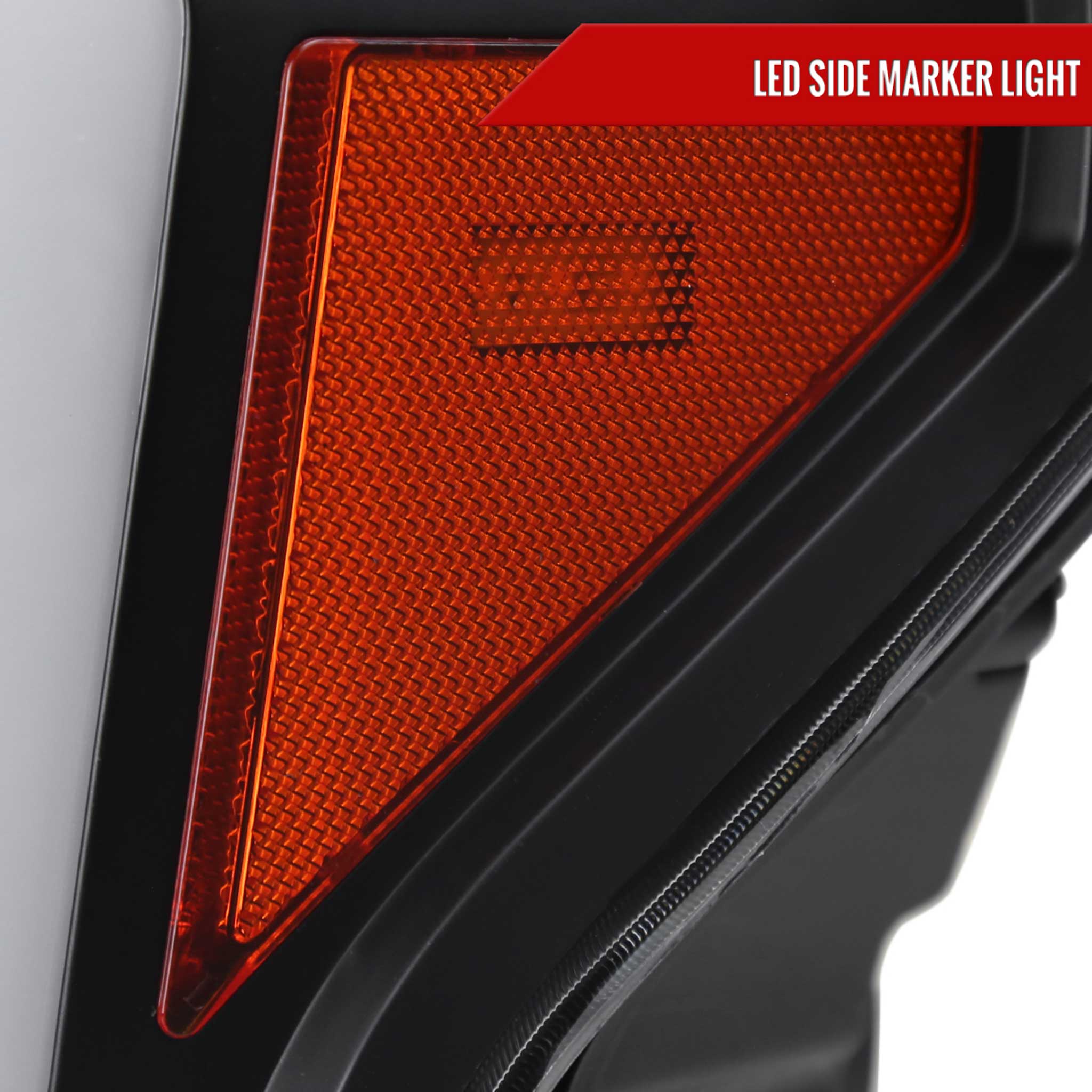 For Ford F-150 2018-2020 LED C-Bar Projector Headlights Turn Signal Lights Matte Black Housing Clear Lens