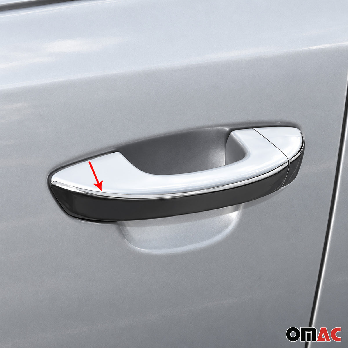 2011-2018 VW Touareg Car Door Handle Cover Protector Stainless Steel Chrome 8 Pcs