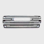 2019-2021 GMC Sierra 1500 Grille Overlay Chrome 2Pcs ABS Plastic