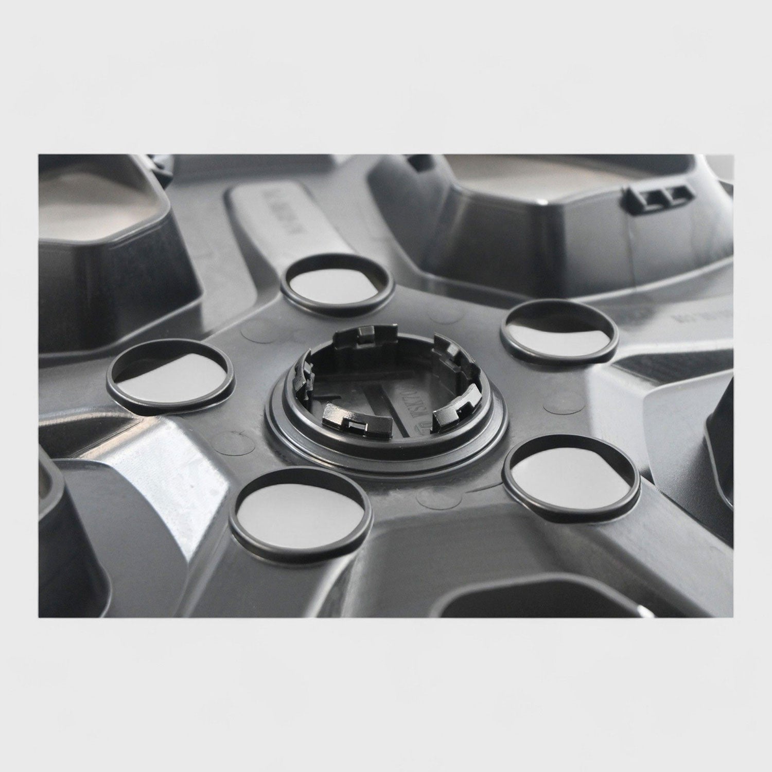 2018-2023 Jeep Wrangler JL Wheel Cover Hubcaps Set Gloss Black 10Pcs ABS Plastic