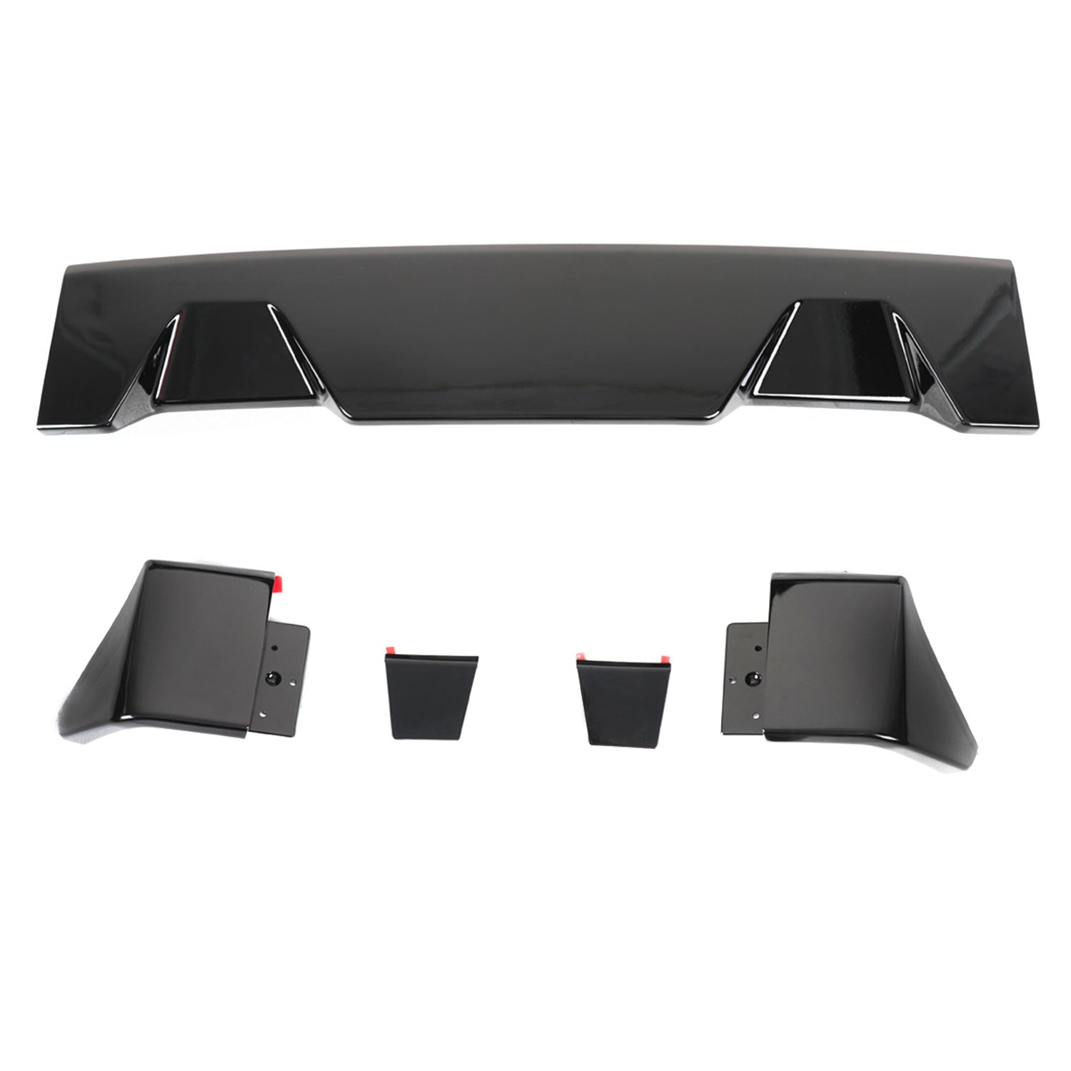 2009-2014 Ford F-150 Glossy Black 3PC Rear Roof Spoiler Wing Kit