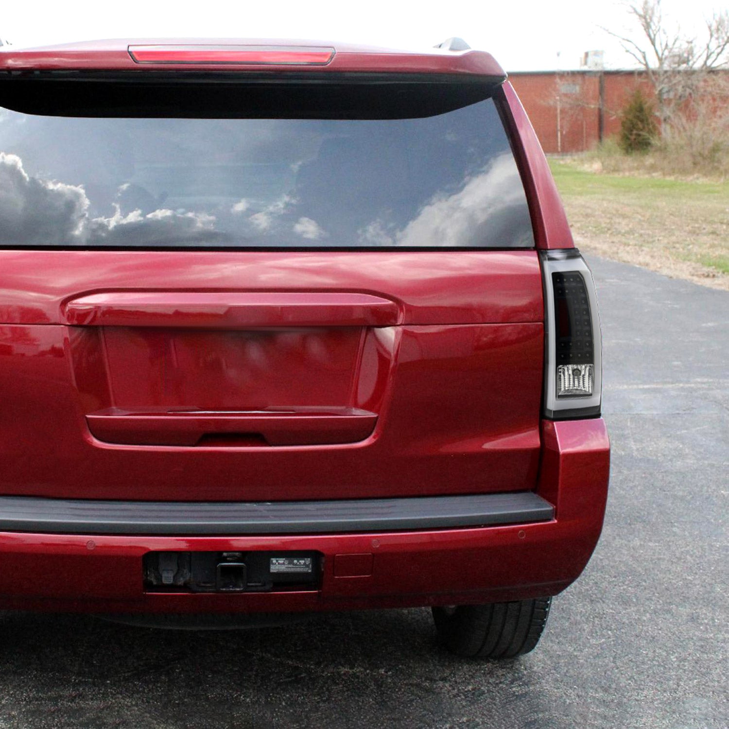 2015-2020 Chevy Tahoe/Suburban LS LT LTZ LED Tail Lights Matt Black/Clear