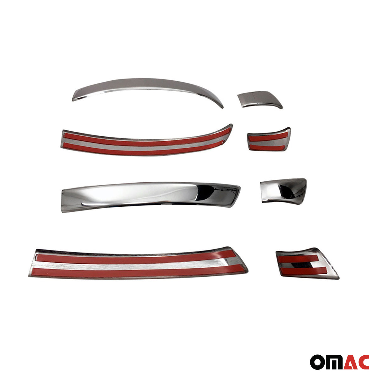 2011-2018 VW Touareg Car Door Handle Cover Protector Stainless Steel Chrome 8 Pcs