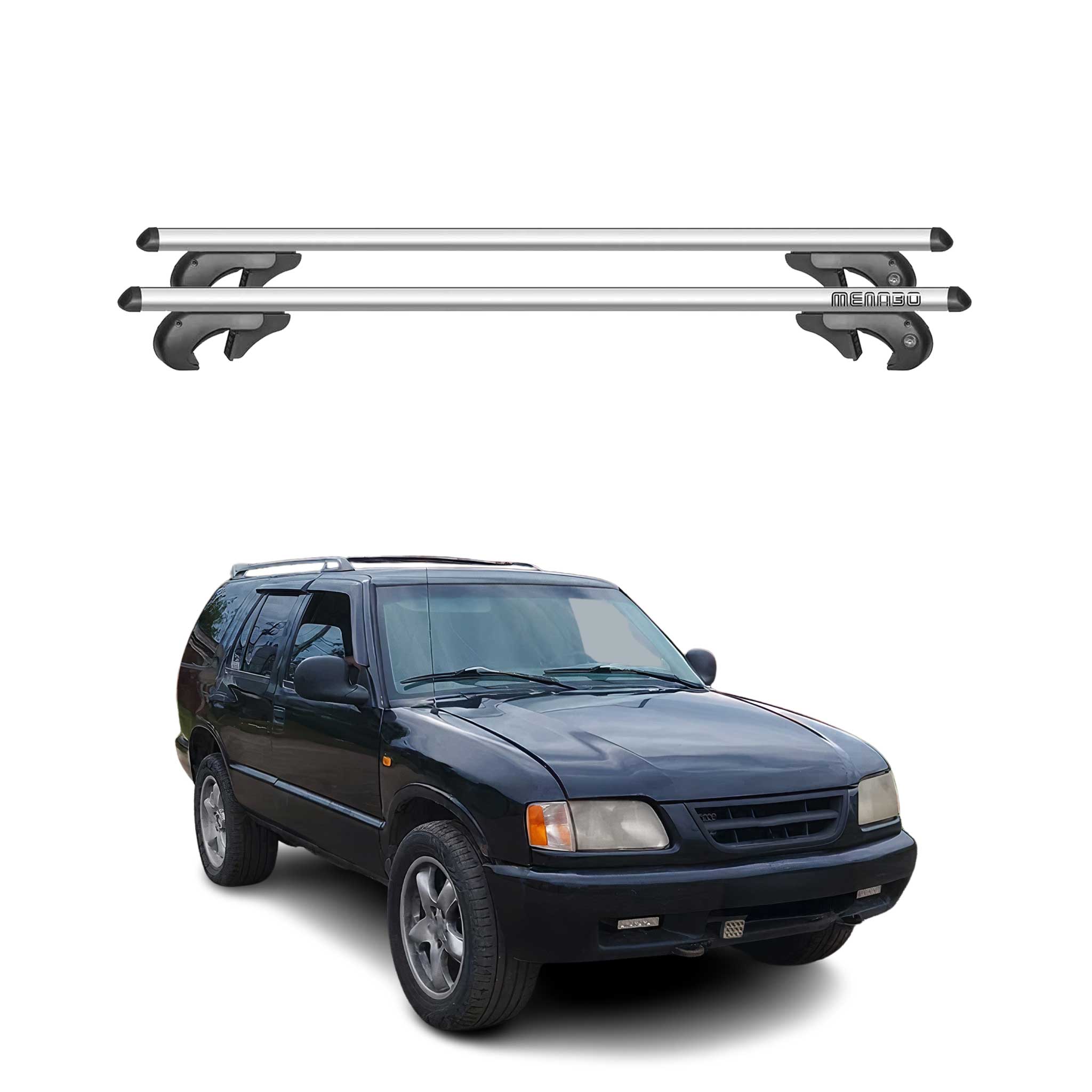 1995-2005 Chevrolet Blazer Roof Rack Cross Bars Black Luggage Carrier 2 Pcs