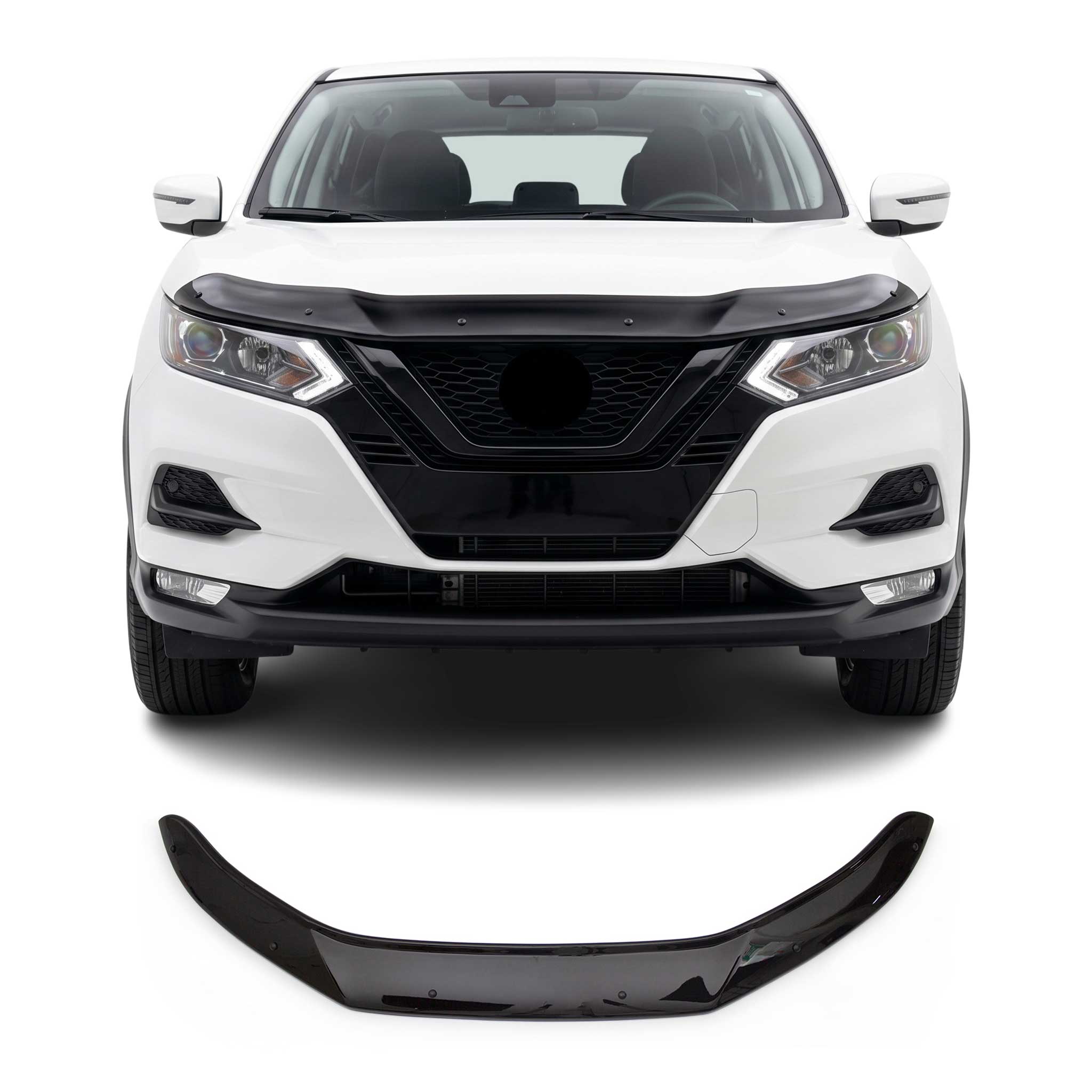 2020-2022 Nissan Rogue Sport Front Bug Shield Hood Deflector 1 Pc Smoke