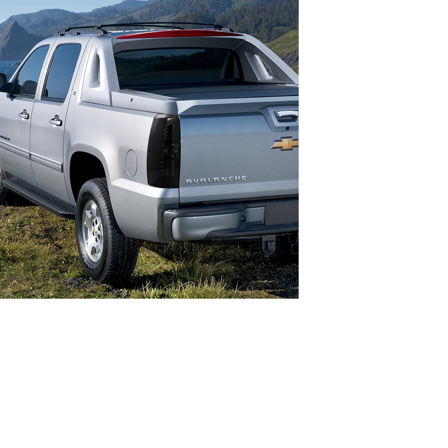 2007-2012 Chevy Avalanche LED Tail Lights Glossy Black Housing/Smoke Lens