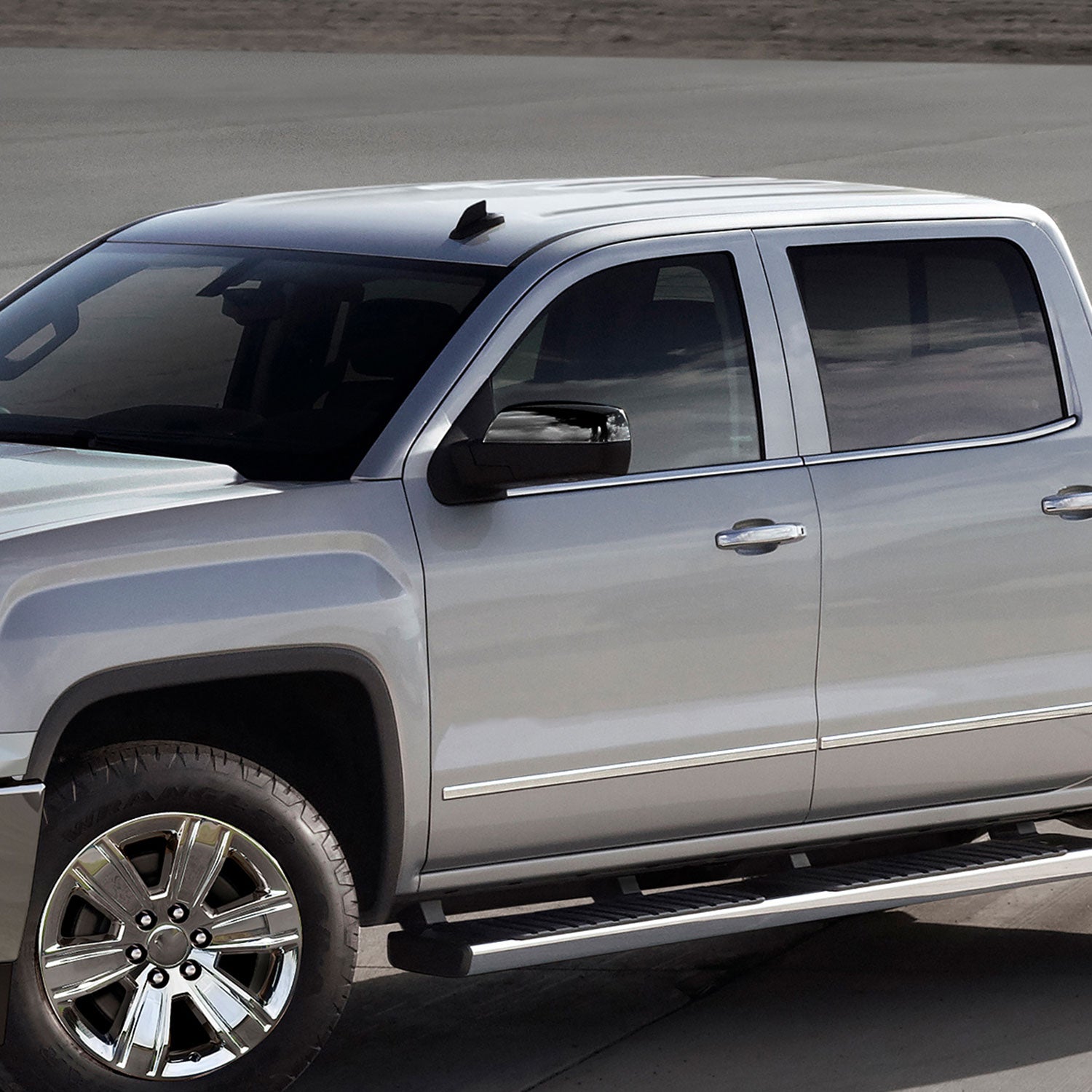 2014-2018 Chevy Silverado/ Sierra Black Heated Side Mirror Puddle Light Driver