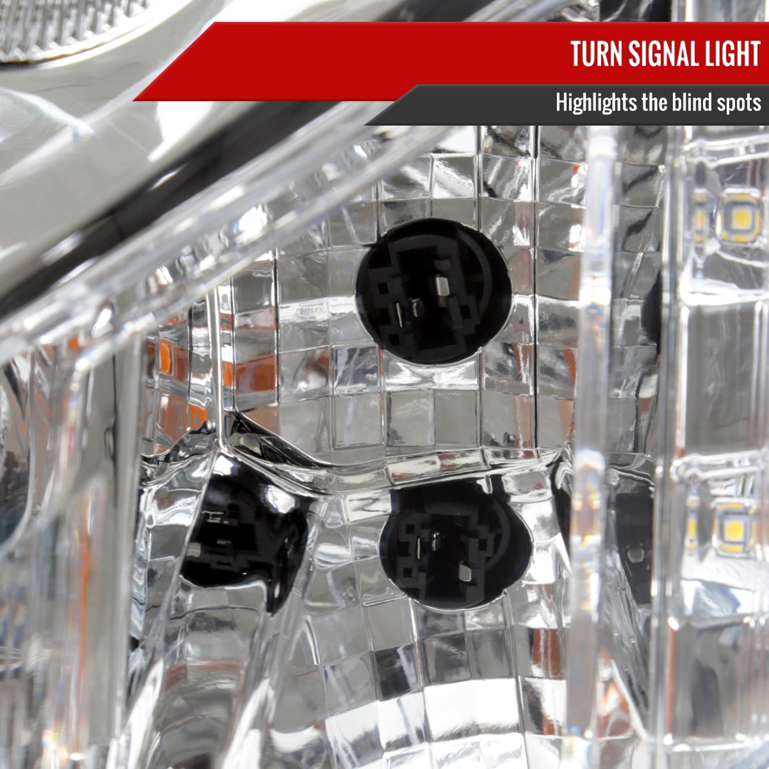 2010-2016 Cadillac SRX Projector Headlights Chrome Housing/Clear Lens