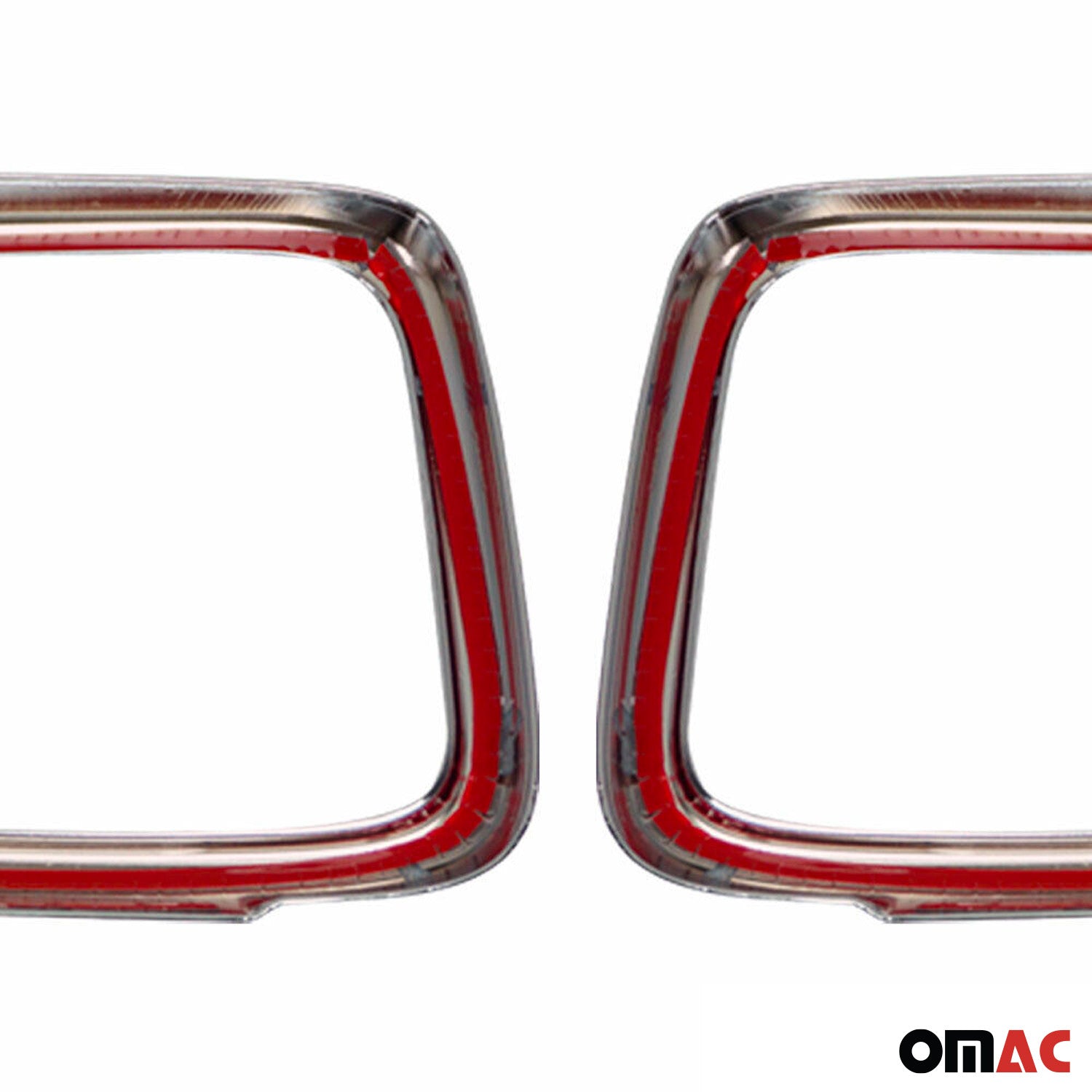 2015-2024 Jeep Renegade Trunk Tail Light Trim Frame Chrome Silver 2 Pcs