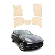 2011-2018 Porsche Cayenne Floor Mats Liners Full Set All Weather Beige