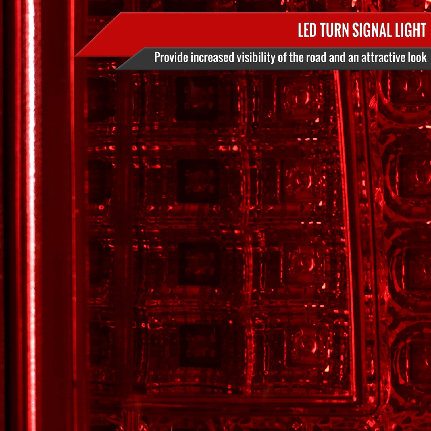 2000-2006 Chevy Suburban/Tahoe/Yukon/Yukon XL LED C Bar Tail Lights Chrome/Red