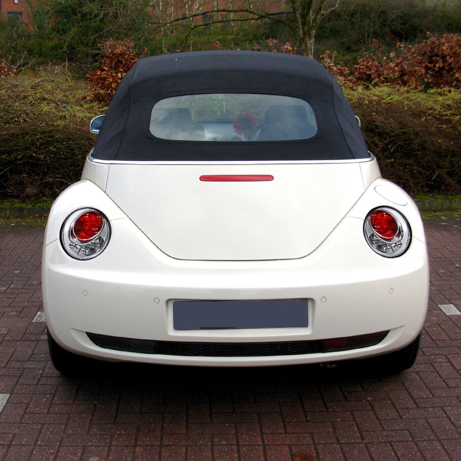 1998-2005 VW Beetle Tail Lights Chrome Housing/Clear Lens