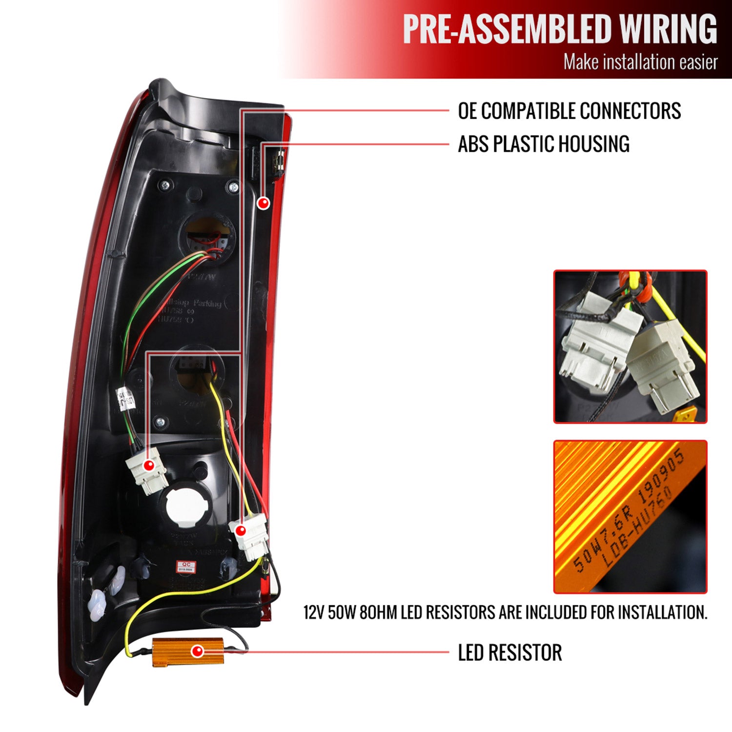 1999-2002 Chevy Silverado/ 99-2006 GMC Sierra LED Tail Lights G2 Chrome/Red