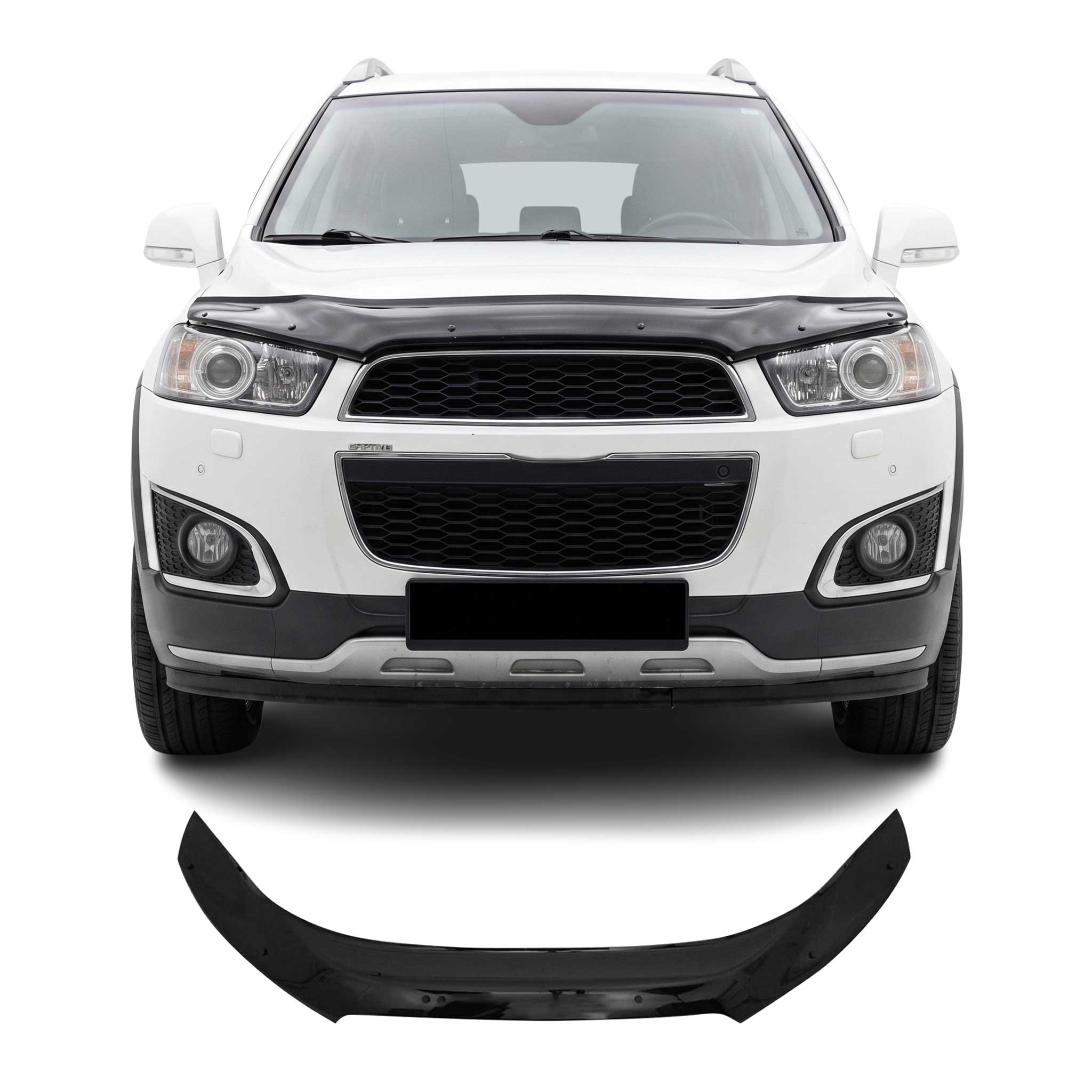 2011-2018 Chevrolet Captiva Front Bug Shield Hood Deflector 1 Pc Smoke
