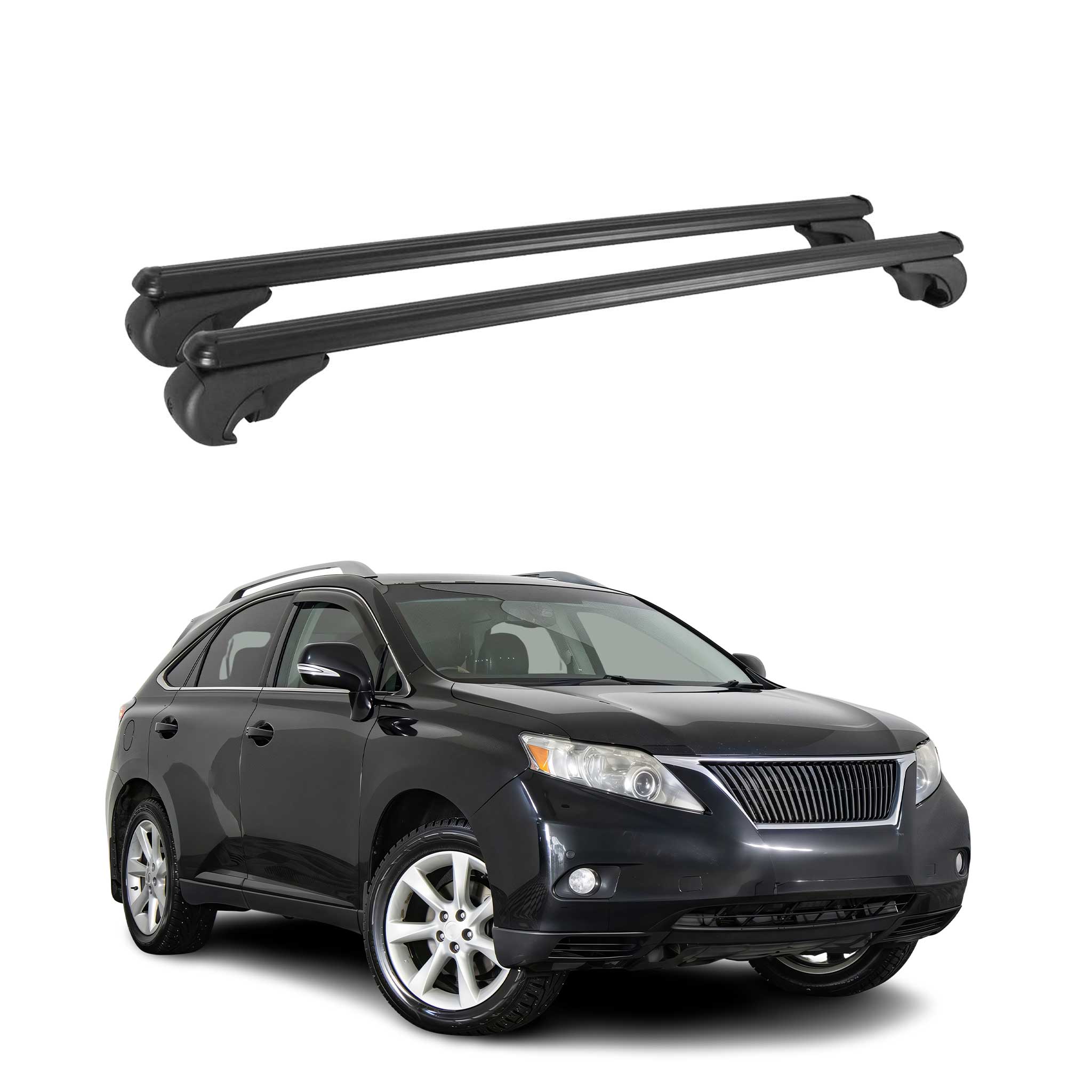 2010-2015 Lexus RX350 Roof Rack Cross Bars Black