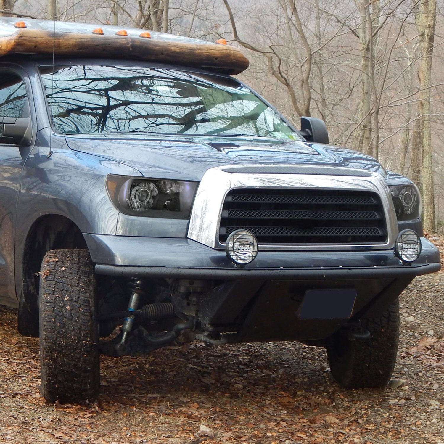 2007-2014 Toyota Tundra/Sequoia Retro Projector Headlights Matt Black/Clear