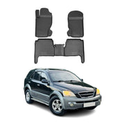 2003-2009 Kia Sorento Floor Mats Liners Full Set All Weather Black