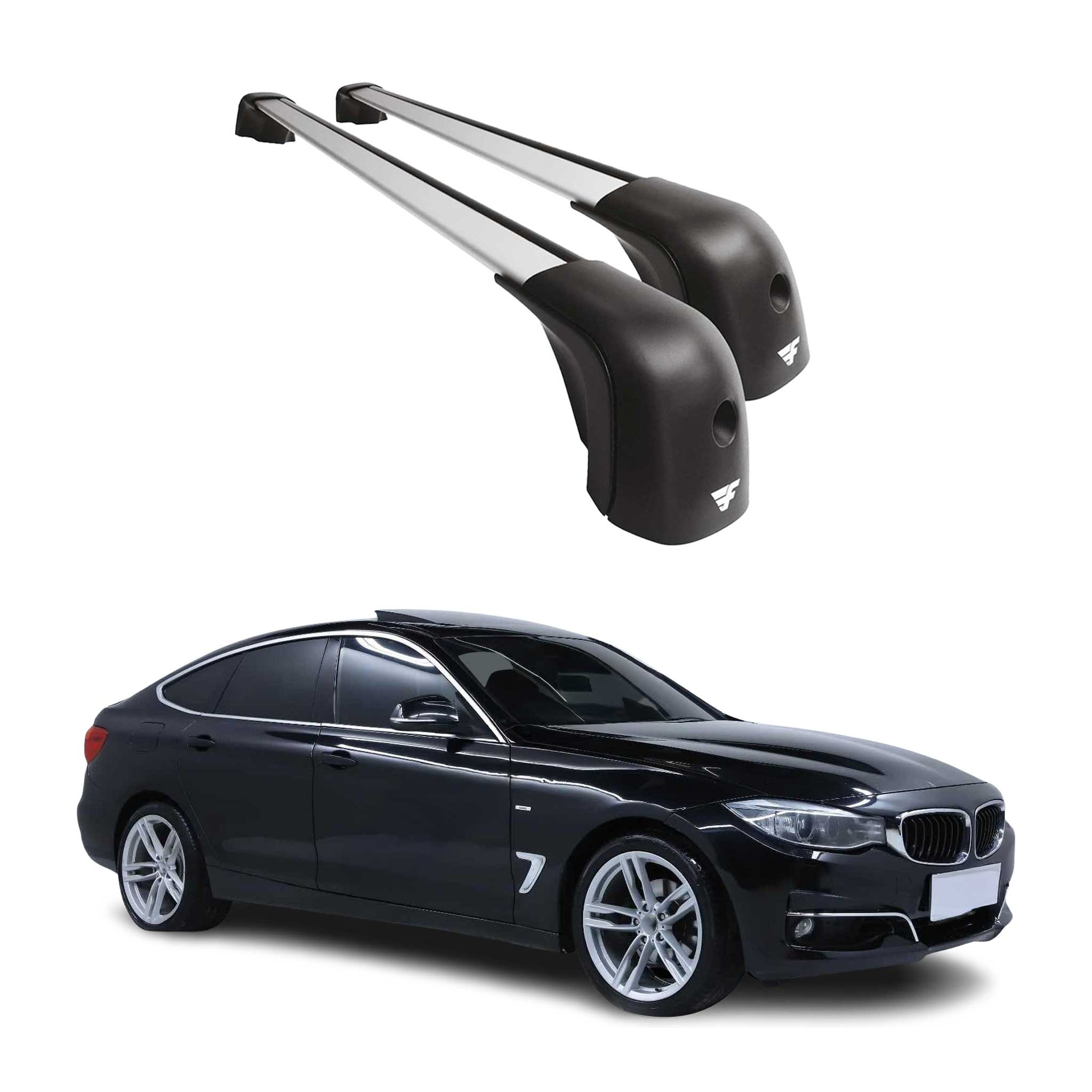 2014-2019 BMW 3 Series GT F34 Roof Racks Cross Bars Silver