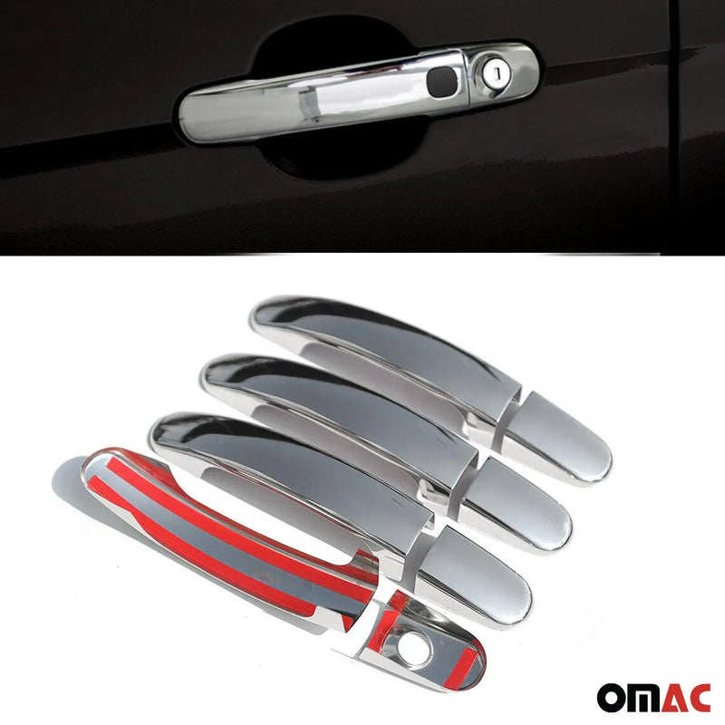 2004-2011 Ford Focus Car Door Handle Cover Protector Steel Chrome 8 Pcs