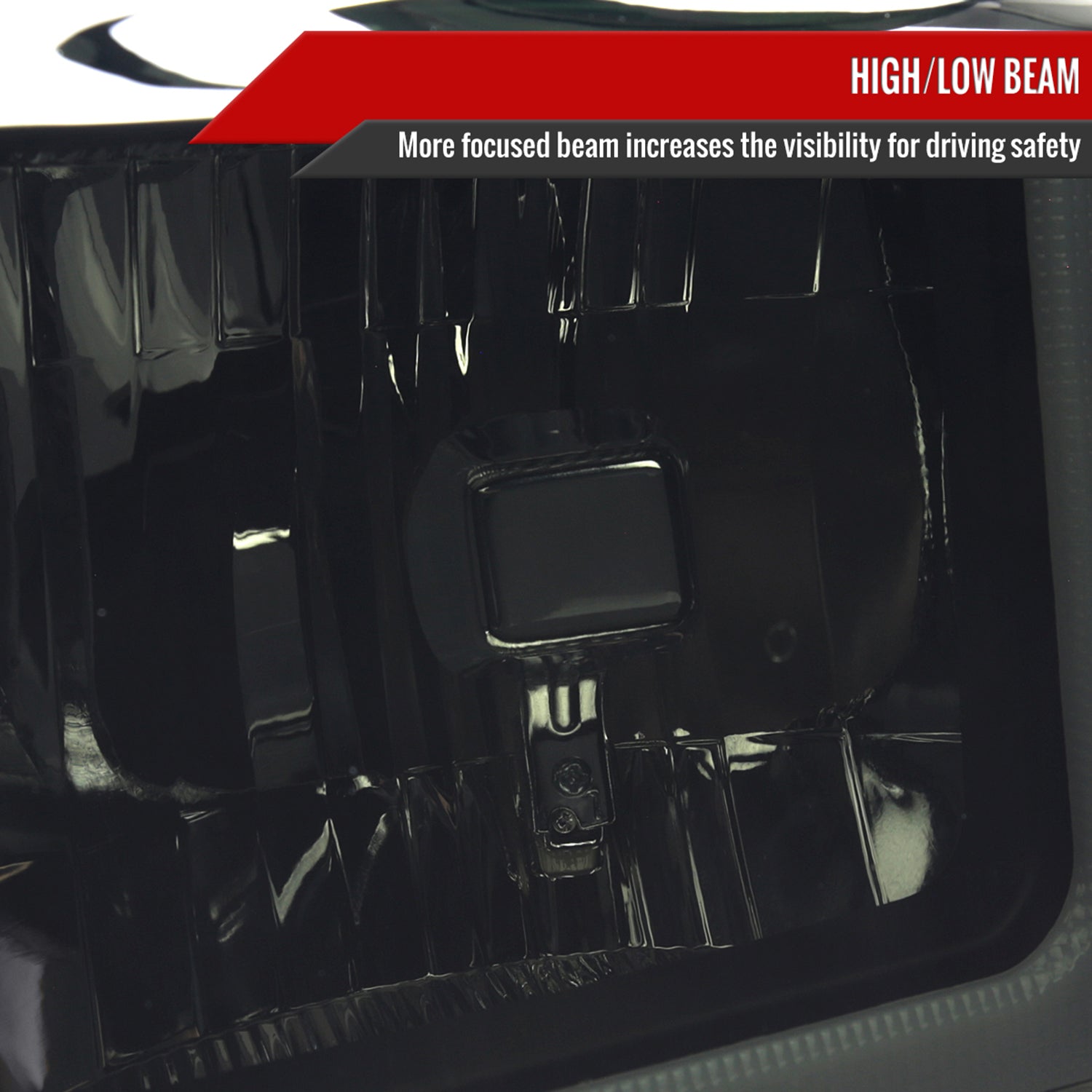 2008-2010 Ford F-250/350/450/550 SuperDuty LED Signal Factory Headlights Black