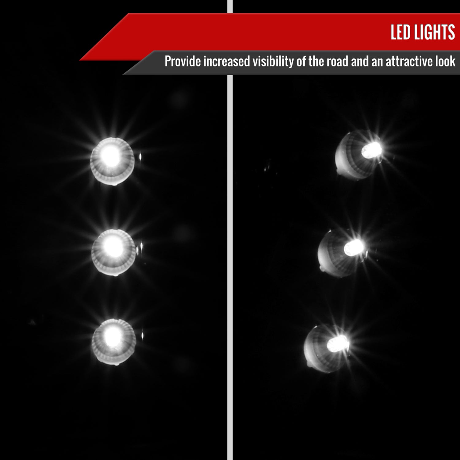 1993-1997 Ford Ranger Factory V2 Headlights w/Corner Lights Matt Black/Clear