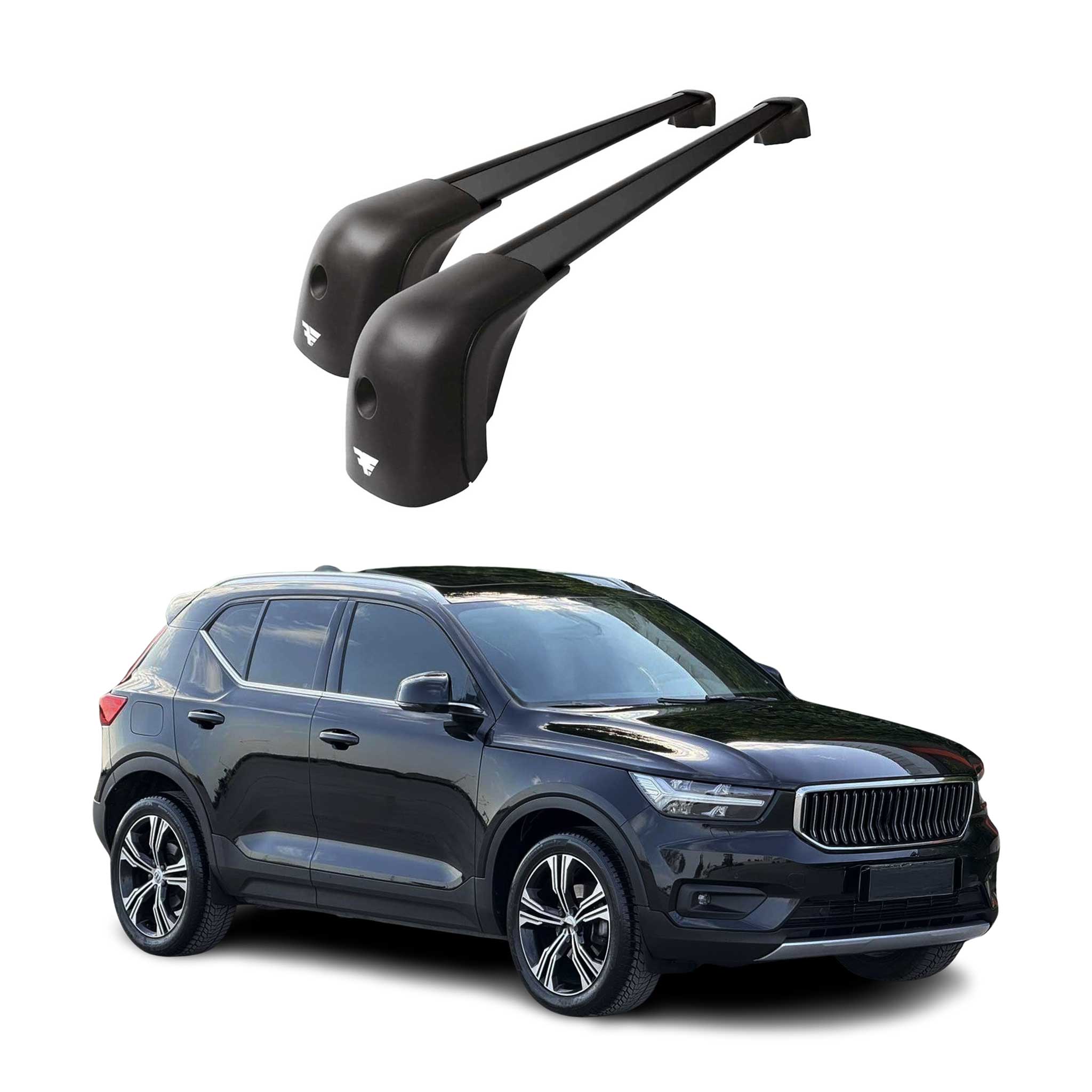 2019-2026 Volvo XC40 Roof Racks Cross Bars Black