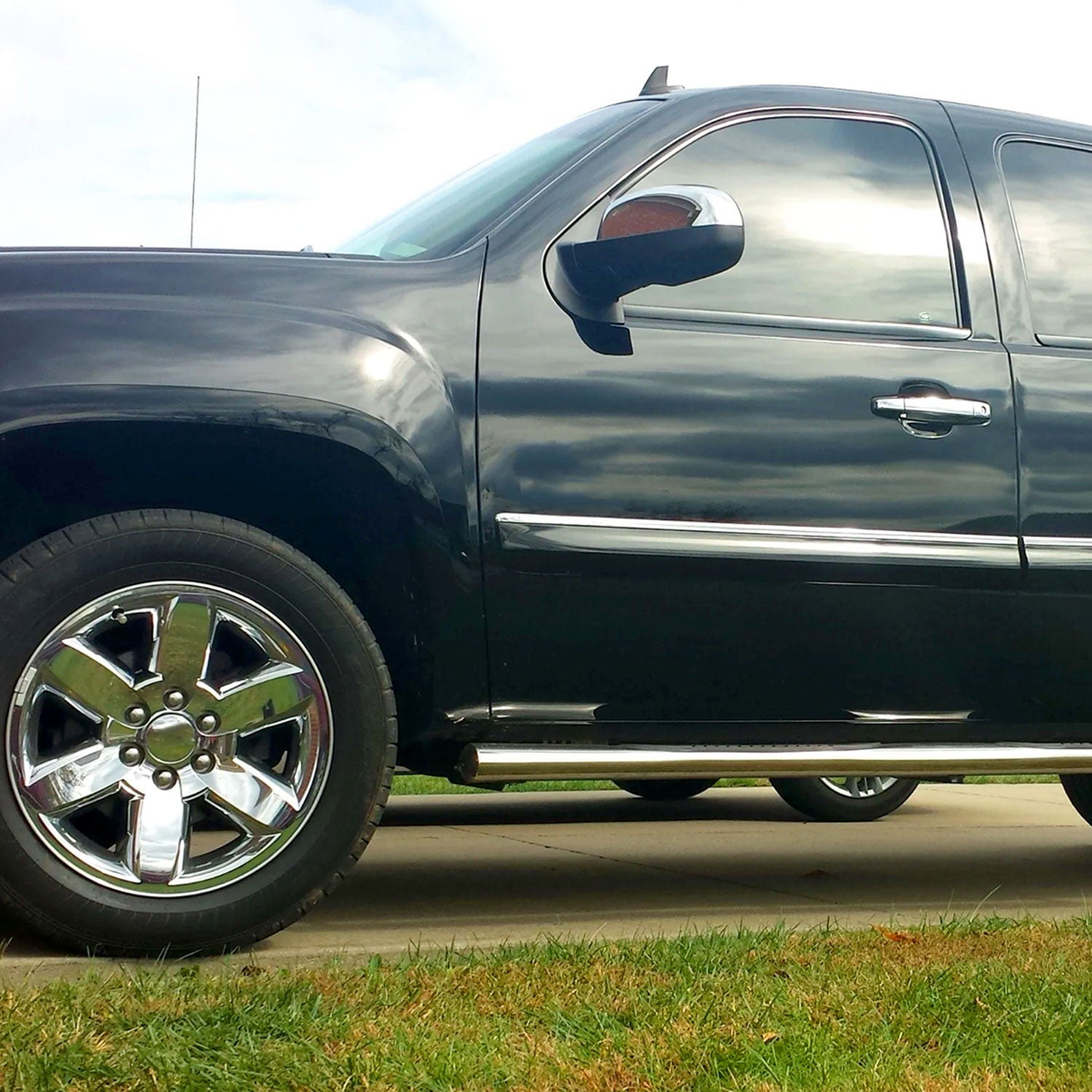 2007-2013 Chevy Silverado /Sierra Chrome Auto-Fold & Heated Side Mirror Driver