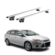 2012-2018 Ford Focus Wagon Roof Rack Cross Bars Silver