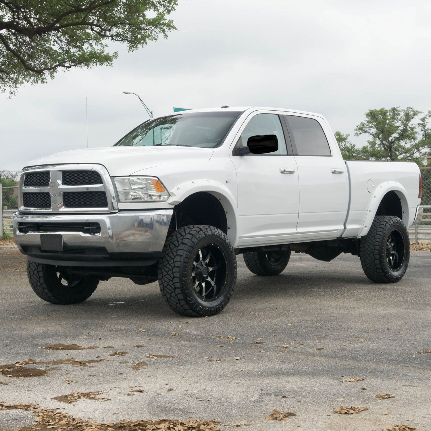 2013-2018 RAM RAM 1500 Mirror Cover Caps Gloss Black 2Pcs ABS Plastic