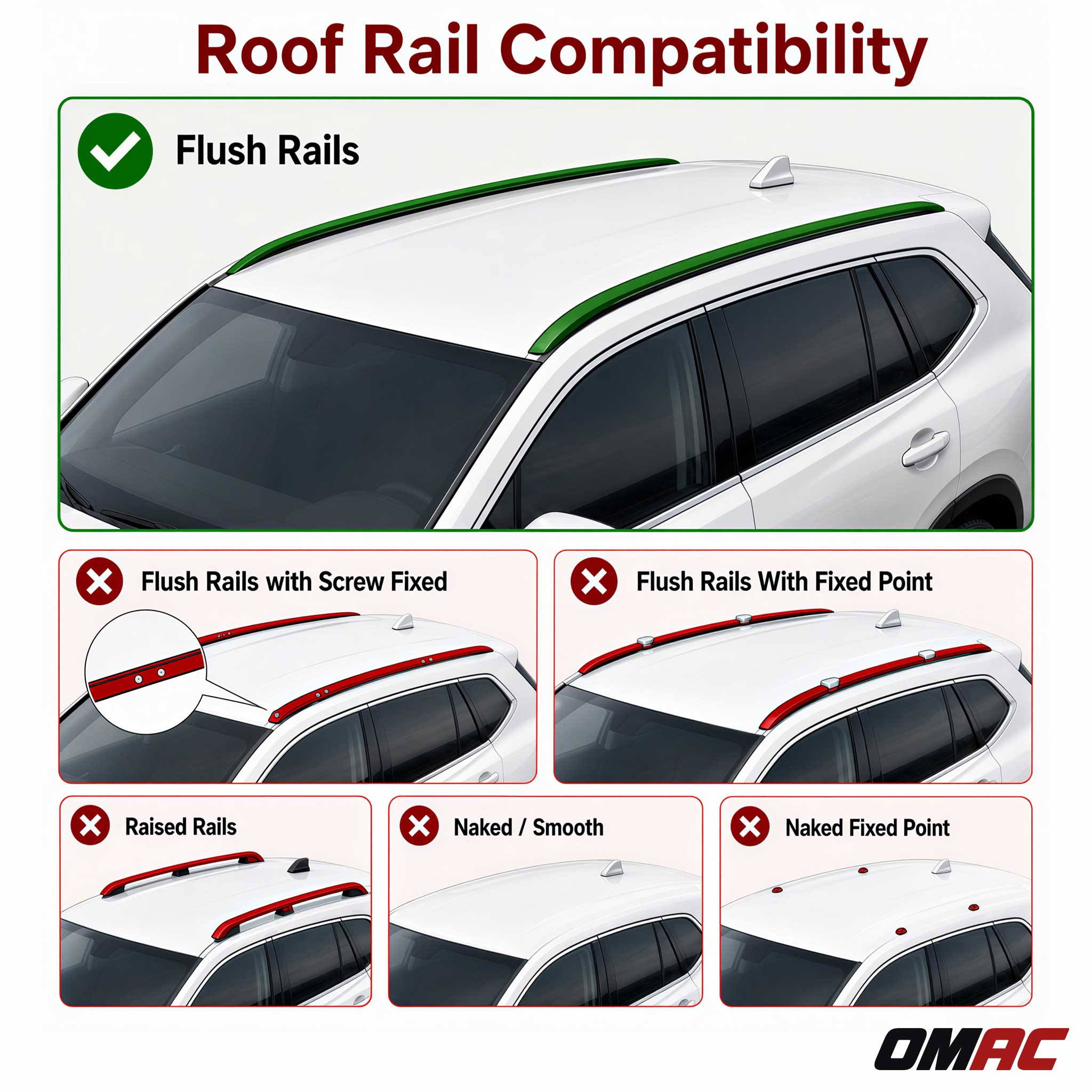 2020-2026 Toyota Highlander Roof Rack Cross Bars Silver