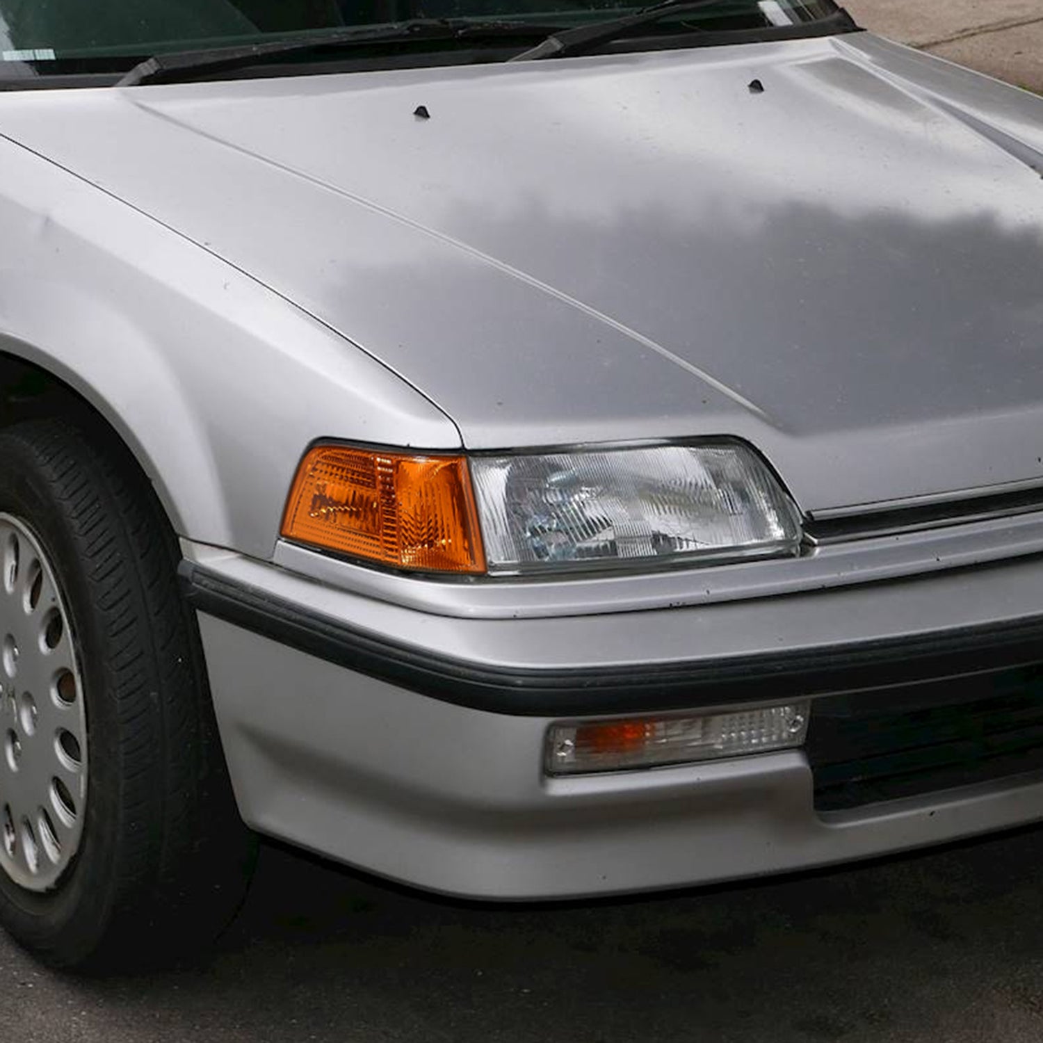 1990-1991 Honda Civic 2/3DR Corner Lights Chrome Housing/Amber Lens