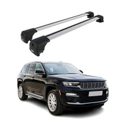 Roof Racks Cross Bars Carrier for Jeep Grand Cherokee 2021-2026 Alu Silver 2x