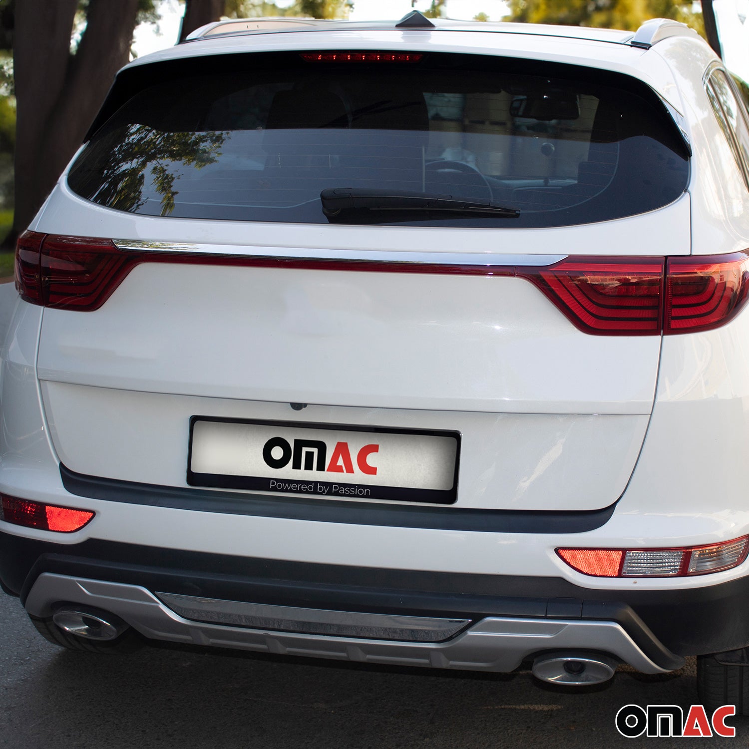 2017-2019 Kia Sportage Rear Bumper Guard Plastic Black