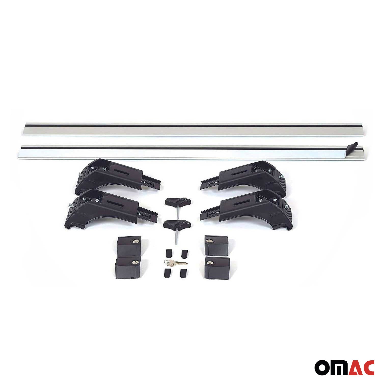 2011-2026 Mitsubishi Outlander Sport Roof Rack Cross Bras Silver 2 pieces
