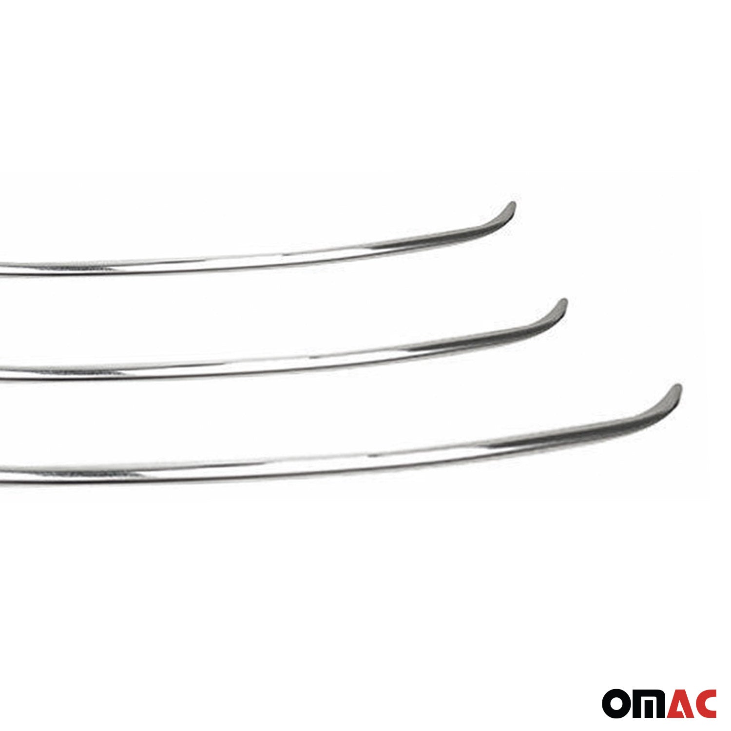 2010-2015 Hyundai Tucson Front Bumper Grill Trim Molding Stainless Steel Silver 3 Pcs