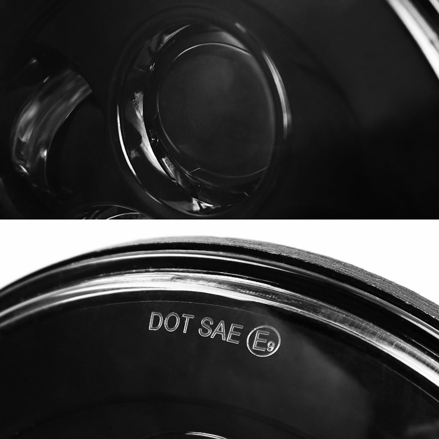 Universal 7" Cree LED Projector Headlight - 1PC Matte Black Housing/Clear Lens