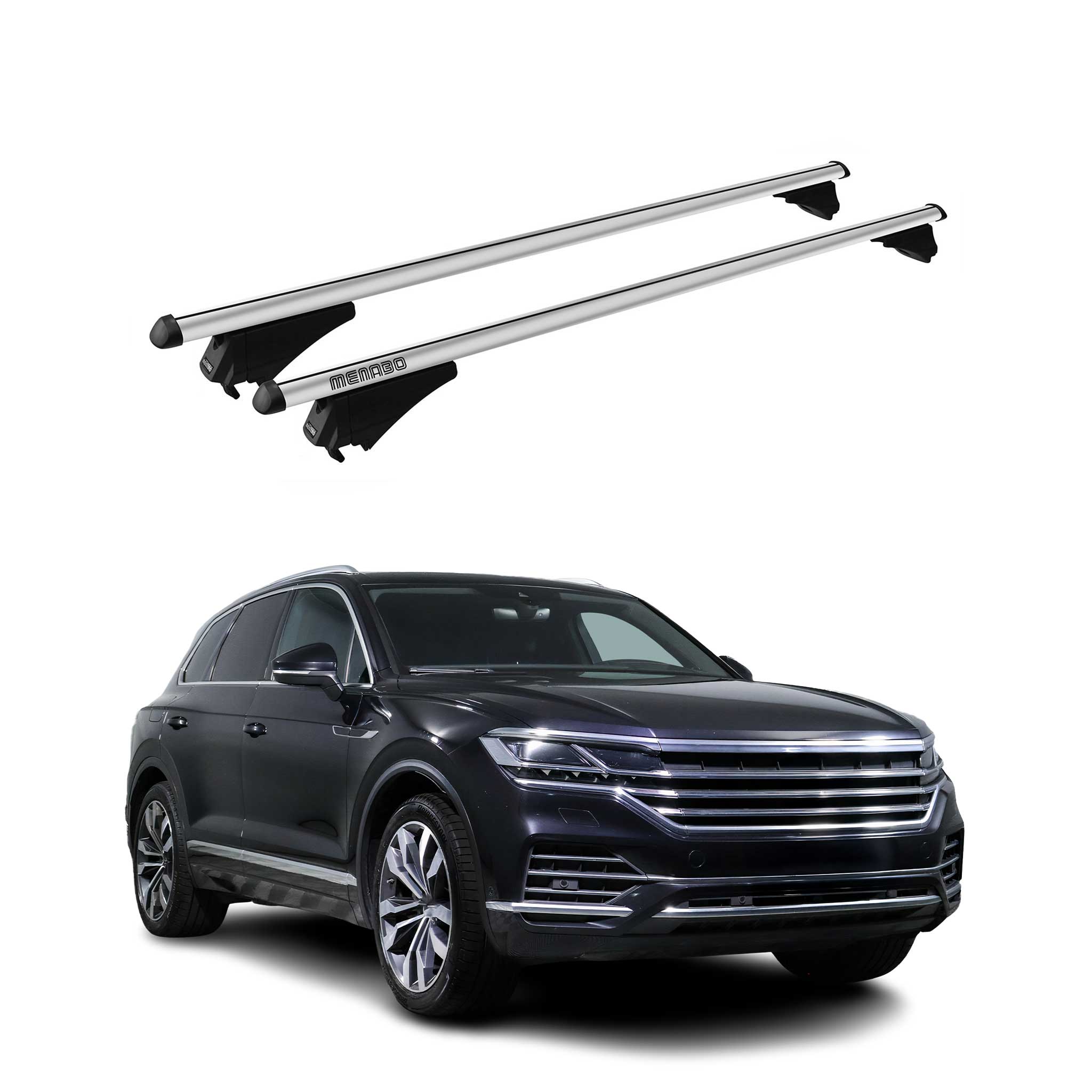 2018-2024 VW Touareg Roof Rack Cross Bars Silver