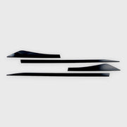 2021-2025 Nissan Rogue Side Door Molding Trim Set Gloss Black 4Pcs ABS Plastic