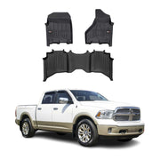 2012-2024 RAM 1500 2500 3500 Crew Cab Premium Floor Mats Liners Full Set All Weather Heavy Duty