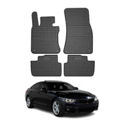 2014-2020 BMW 4 Series F32 Coupe Floor Mats Liners Full Set All Weather Rubber Black