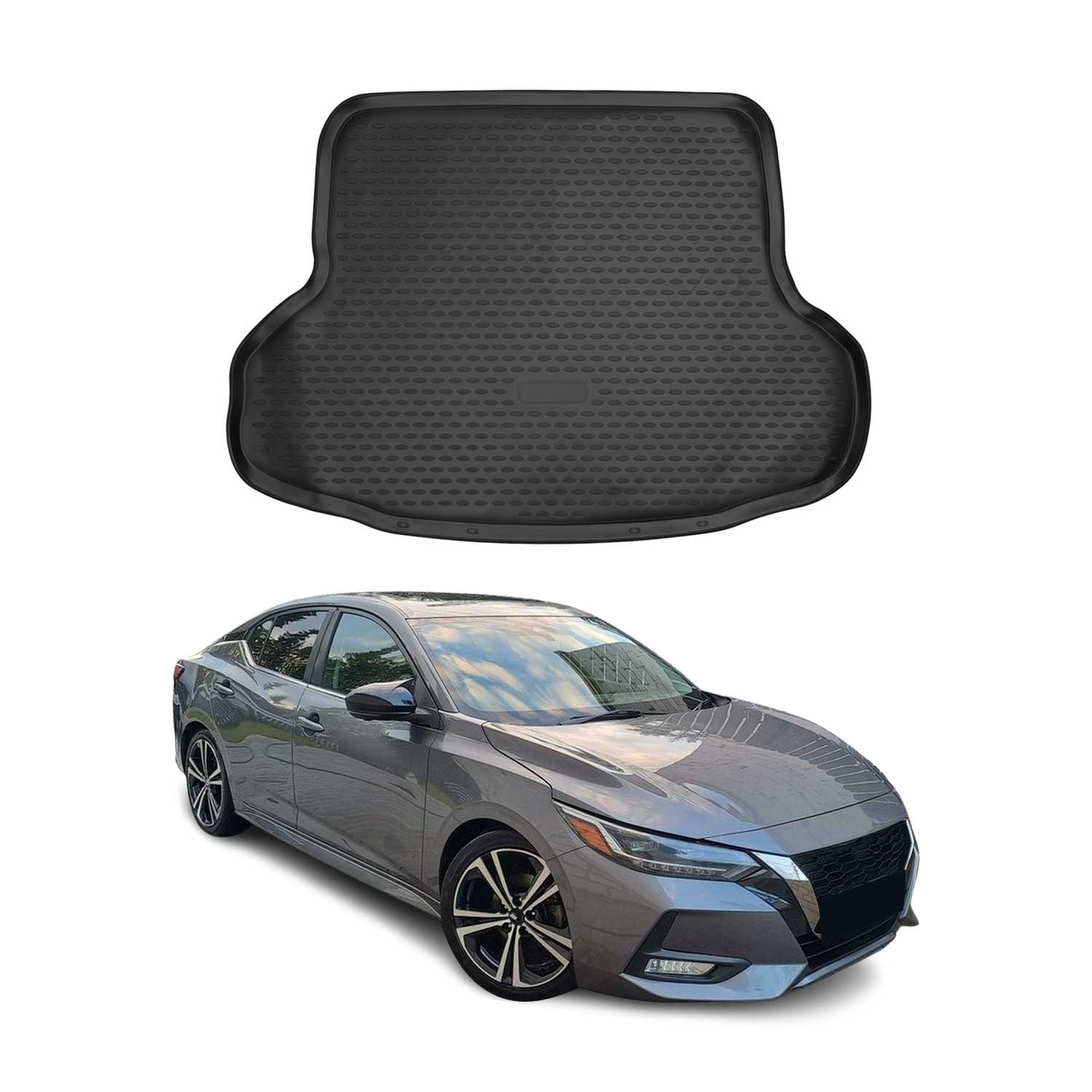 2020-2025 Nissan Sentra Cargo Liner Trunk Mat All Weather Black