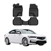 OMAC Floor Mats Liner for Acura Integra 2023-2026 Rubber TPE Black 4Pcs