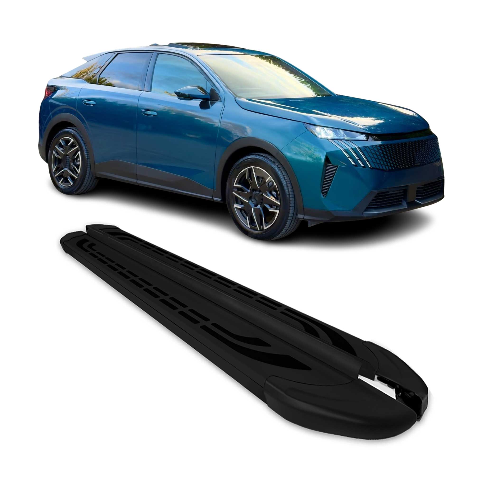 Nerf Bars Side Step Running Boards for Hyundai Santa Fe 2019-2023 Black 2 Pcs