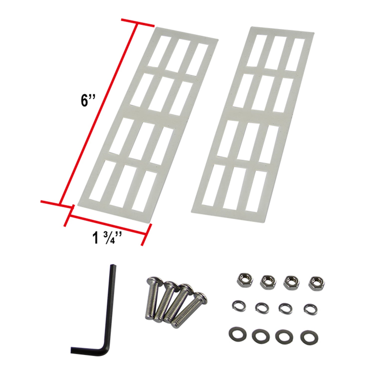 Universal 2" Aluminum Light Mounting Brackets Black