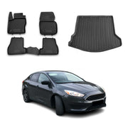 OMAC Floor Mats & Cargo Liners for Ford Focus Sedan 2012-2014 Black