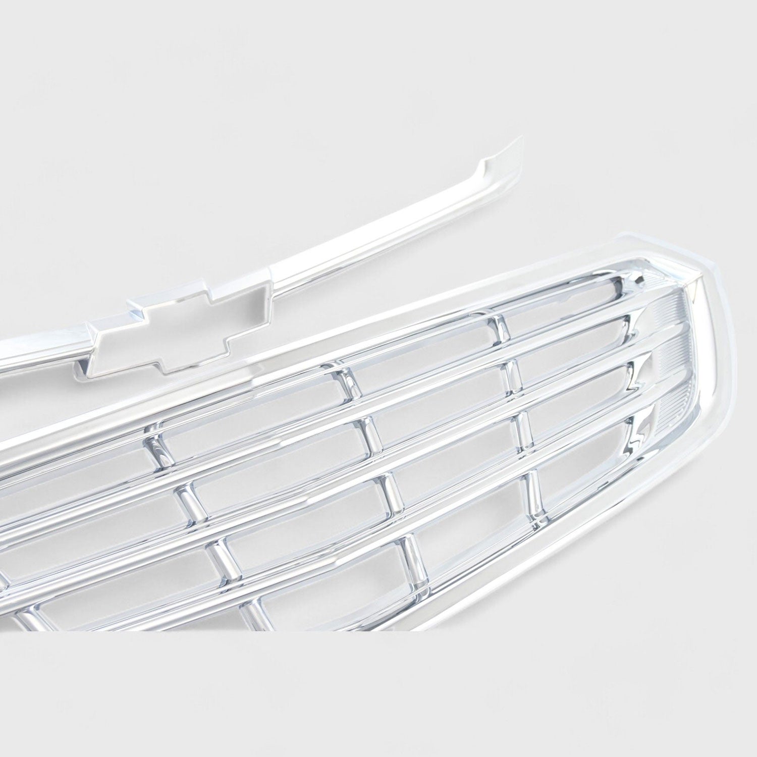 2018-2021 Chevrolet Equinox Grille Overlay Chrome 2Pcs ABS Plastic