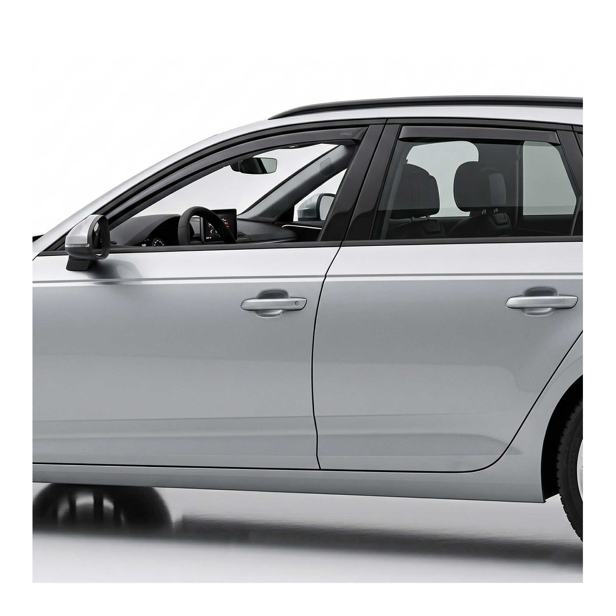 2017-2024 Audi A4 Allroad B9 Window Visor Vent Rain Deflector 4Pcs Smoke